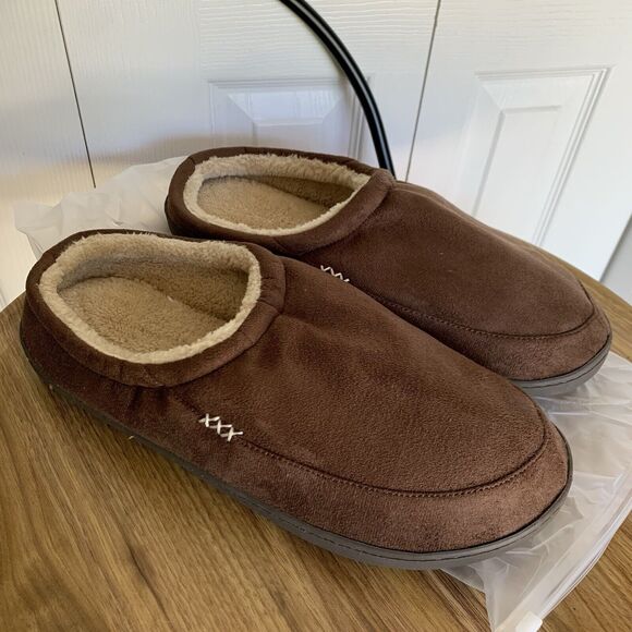 NewDenBer Men's Cozy Memory Foam Slippers Soft Slip on Indoor Outdoor Clog House - Picture 5 of 15